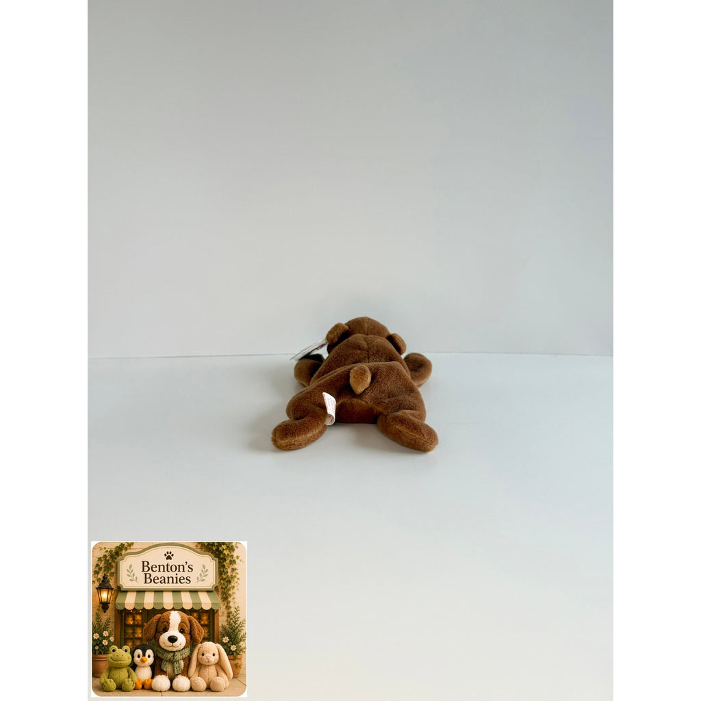 Cubbie the Brown Bear TY Beanie Baby | Mint Heart & Tush Tag