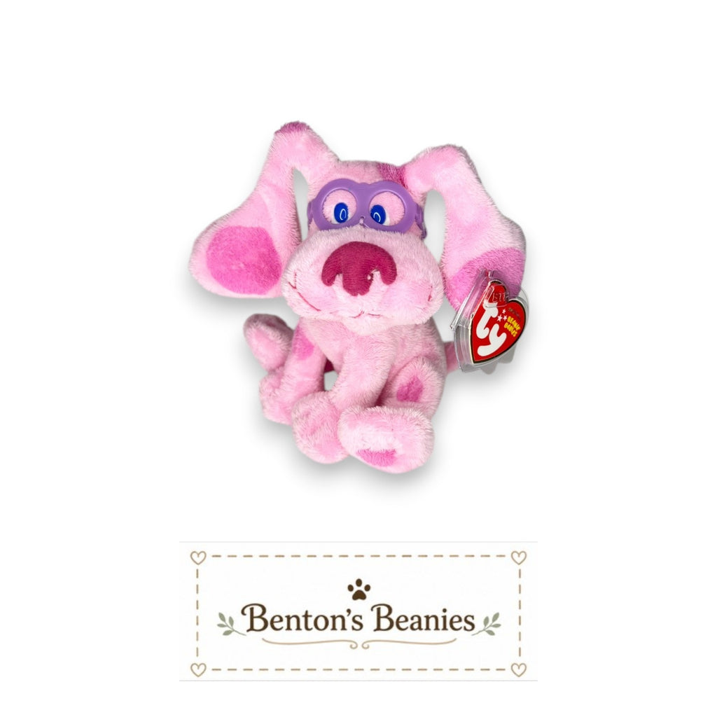 Magenta | Blue's Clues TY Beanie Baby | Mint Heart/Tush Tag