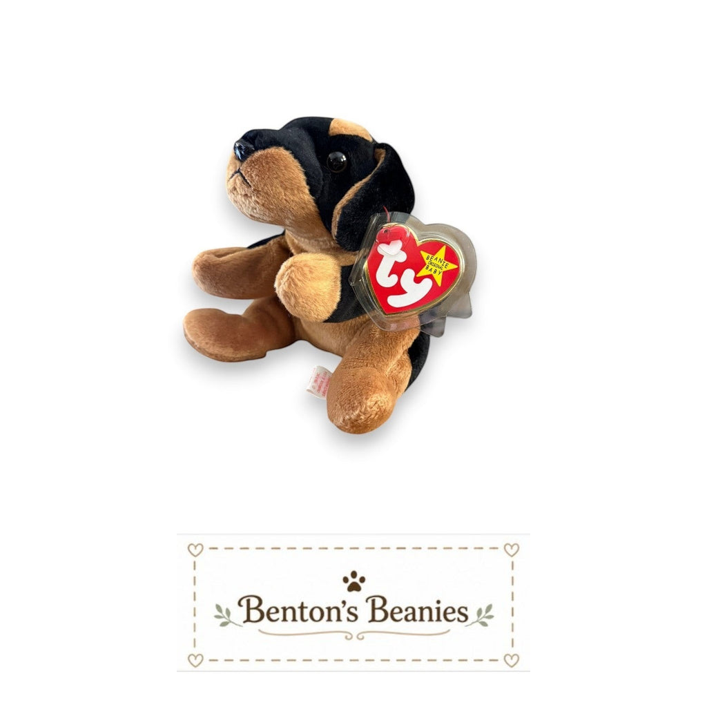 Doby the Doberman Dog TY Beanie Baby | Mint Heart & Tush Tag