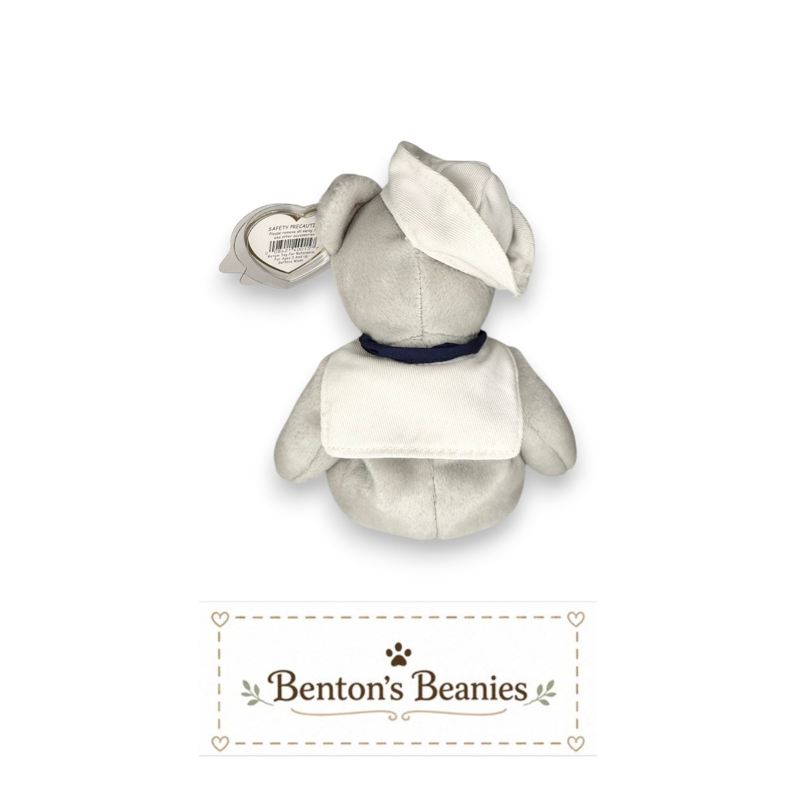 Ronnie the Bear TY Beanie Baby | Mint Heart & Tush Tag