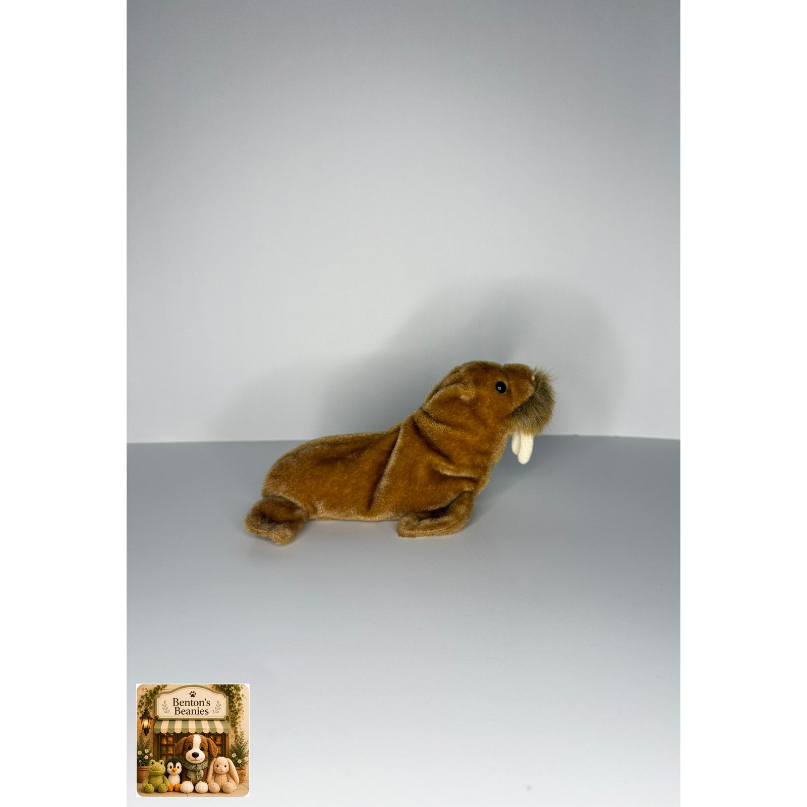 Paul the Walrus TY Beanie Baby | Mint Heart & Tush Tag