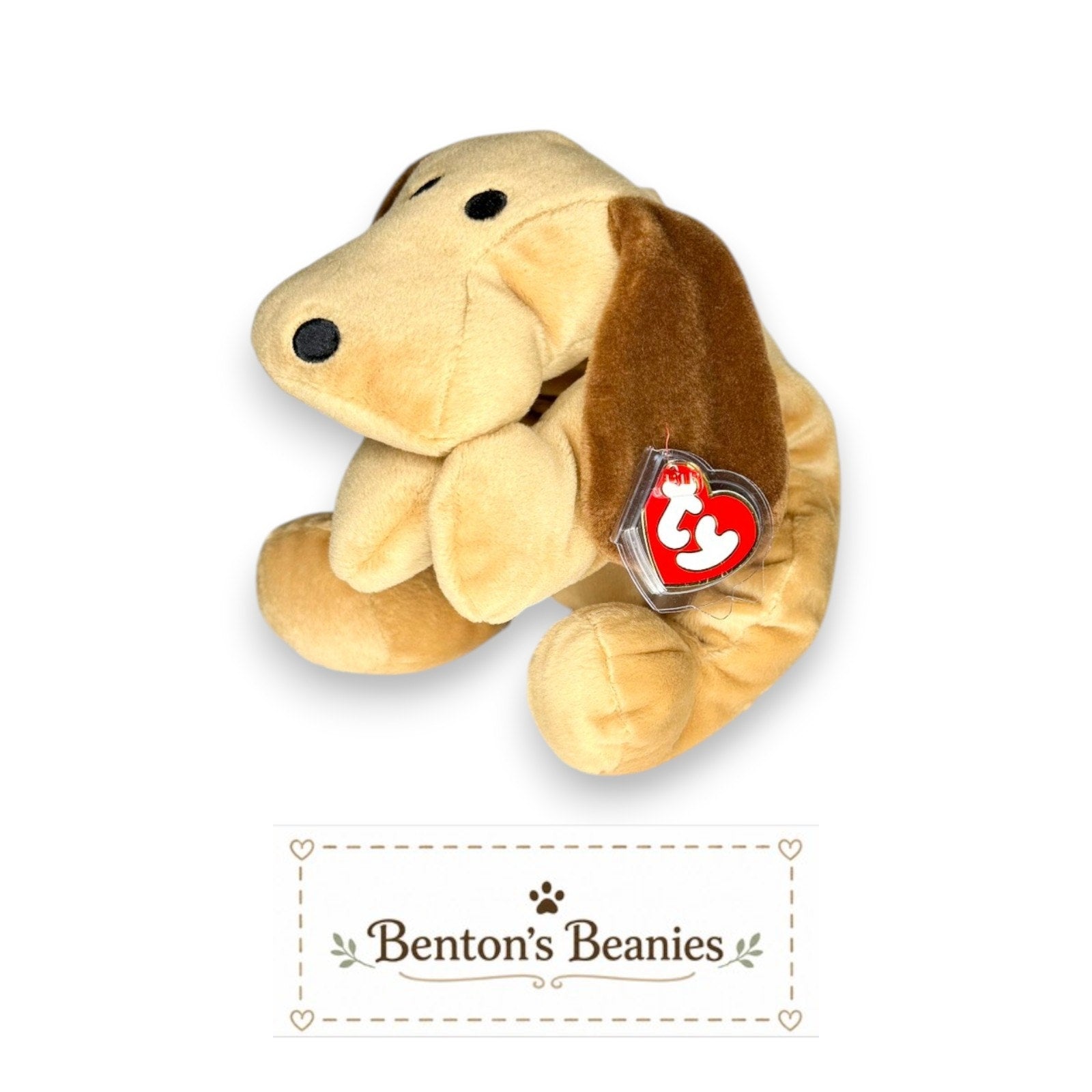 Woof the Dog TY Pillow Pal | Mint Heart & Tush Tag