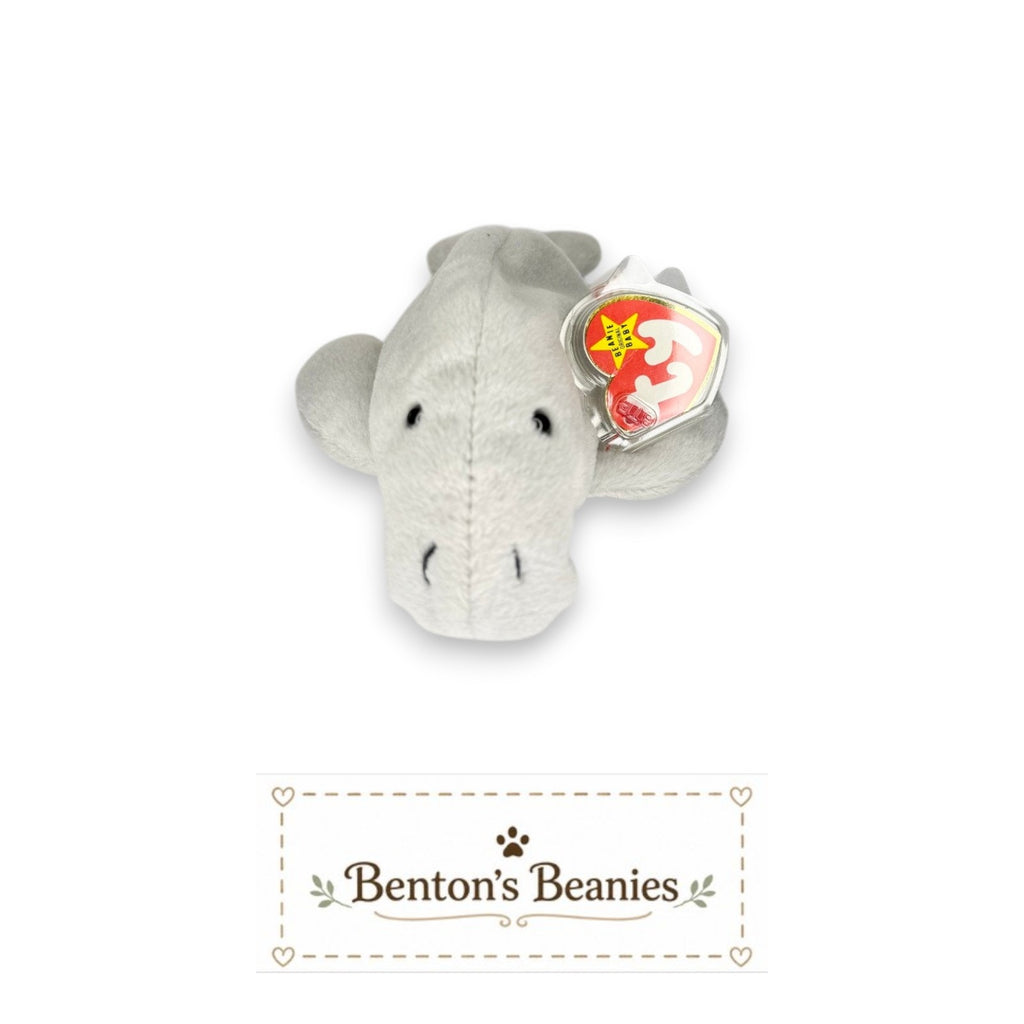 Manny the Manatee TY Beanie Baby | Mint Heart & Tush Tag