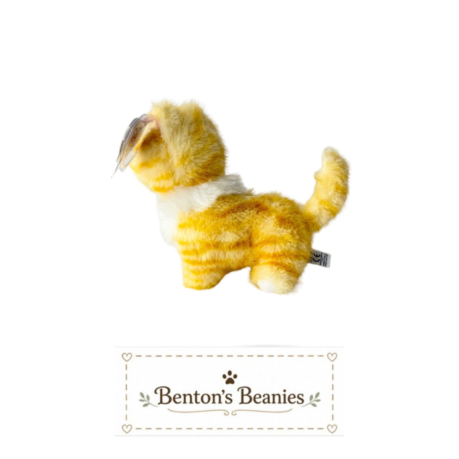 Melanie the Cat TY Beanie Baby | Mint Heart & Tush Tag