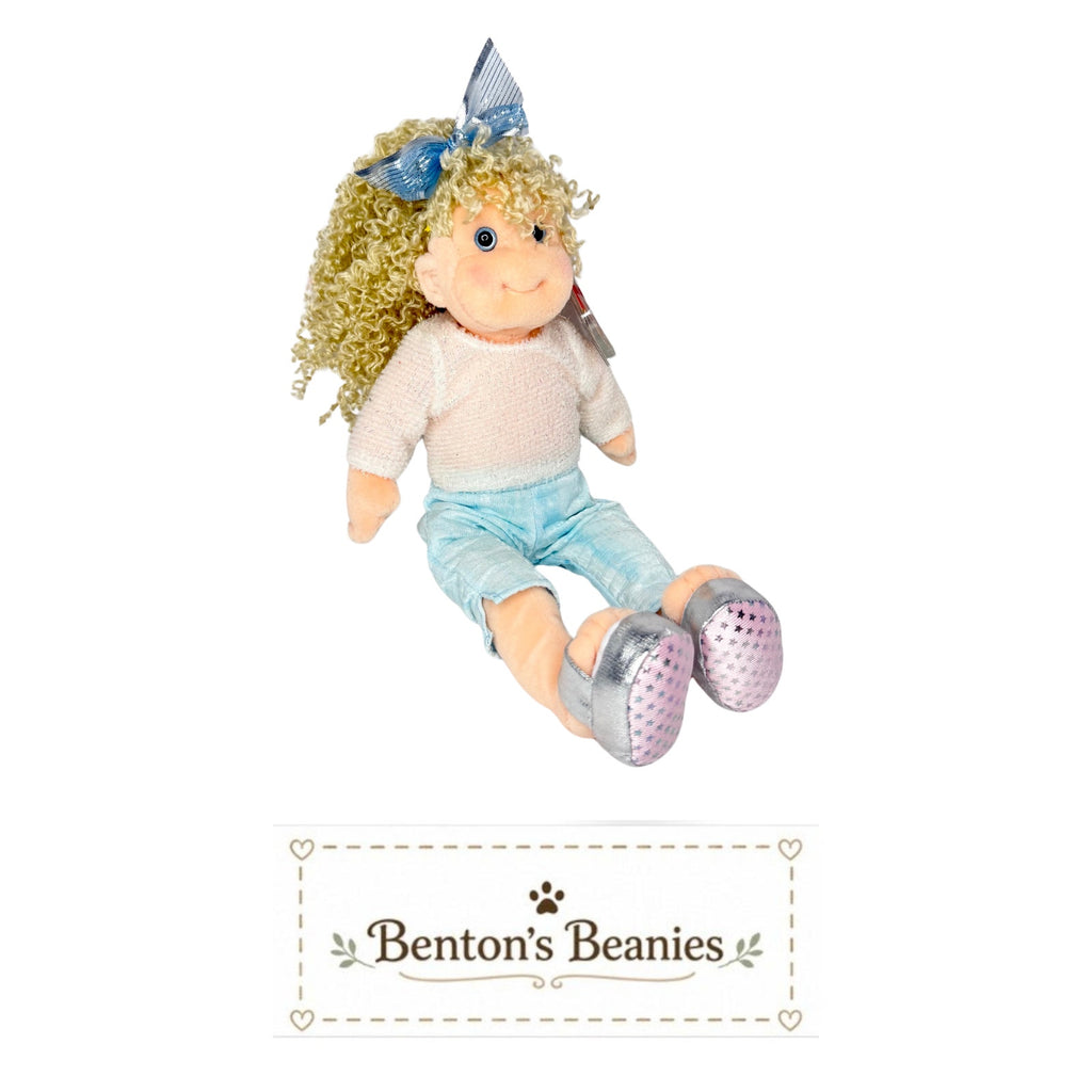 Sassy Star TY Beanie Boppers | Mint Heart & Tush Tag