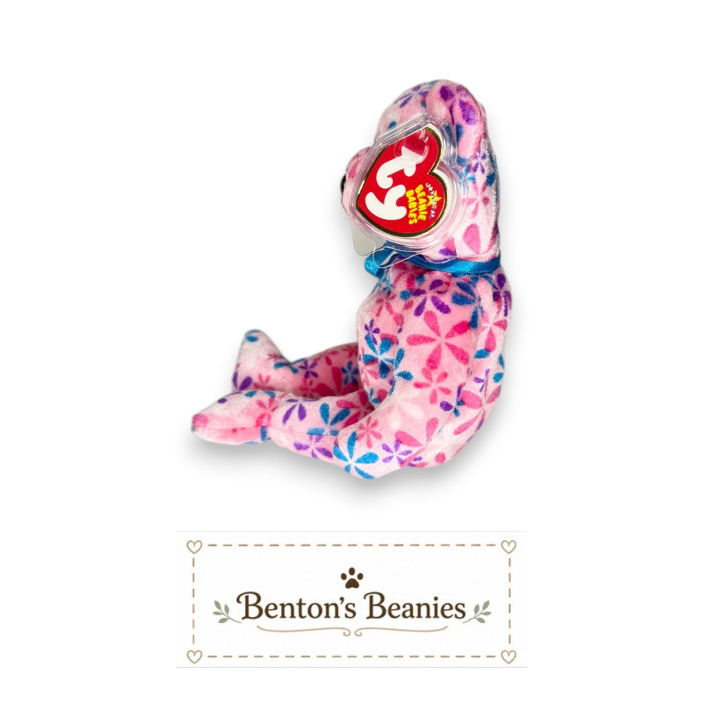 Funky the Bear TY Beanie Baby | Mint Heart & Tush Tag