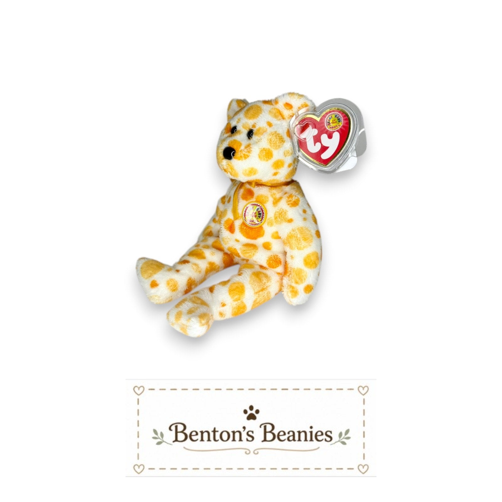 Alani the Bear TY Beanie Baby | Mint Heart & Tush Tag