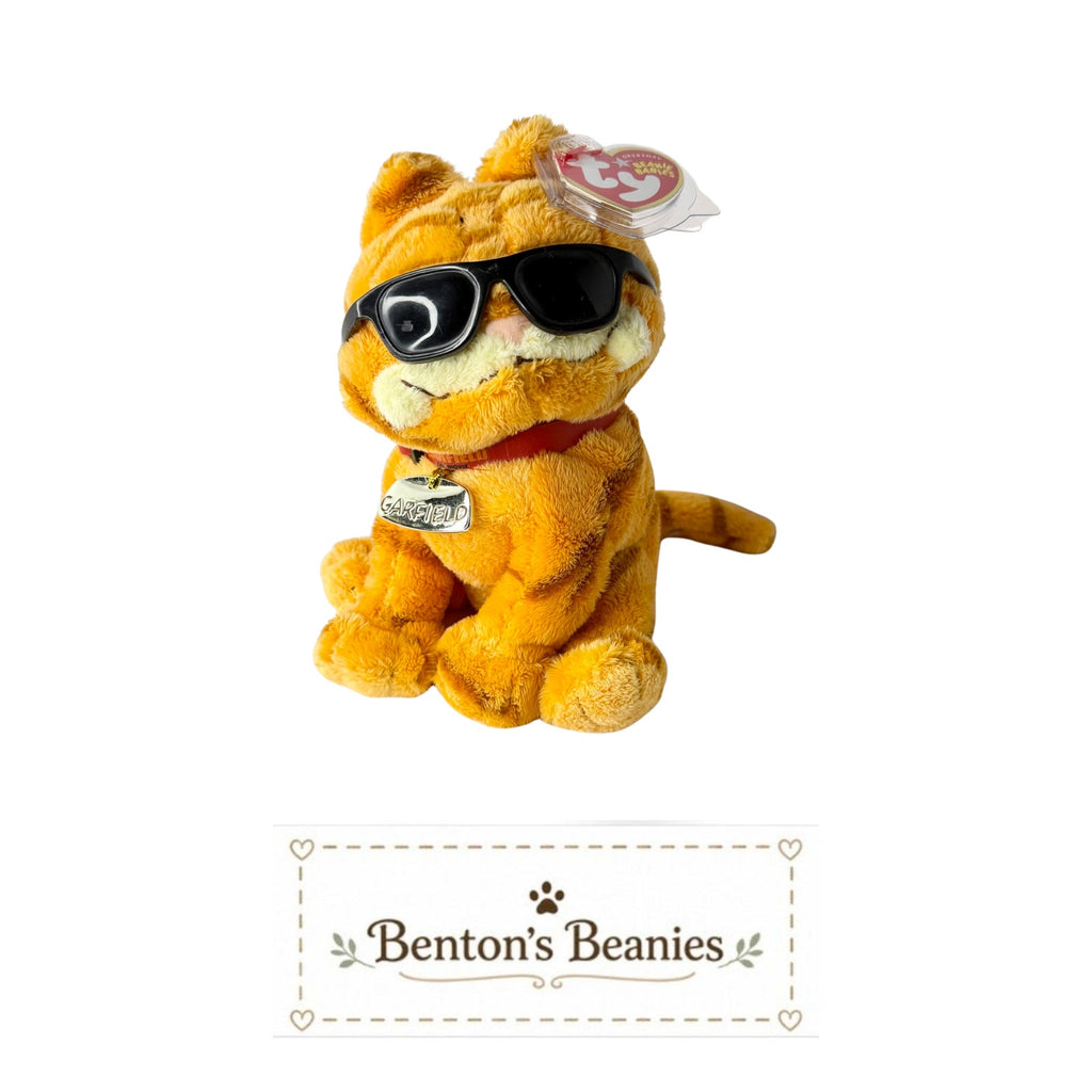 Garfield the Cool Cat TY Beanie Baby | Heart & GOOD Tush Tag