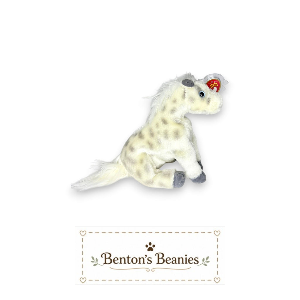 Lightning the Horse TY Beanie Baby | Mint Heart & Tush Tag