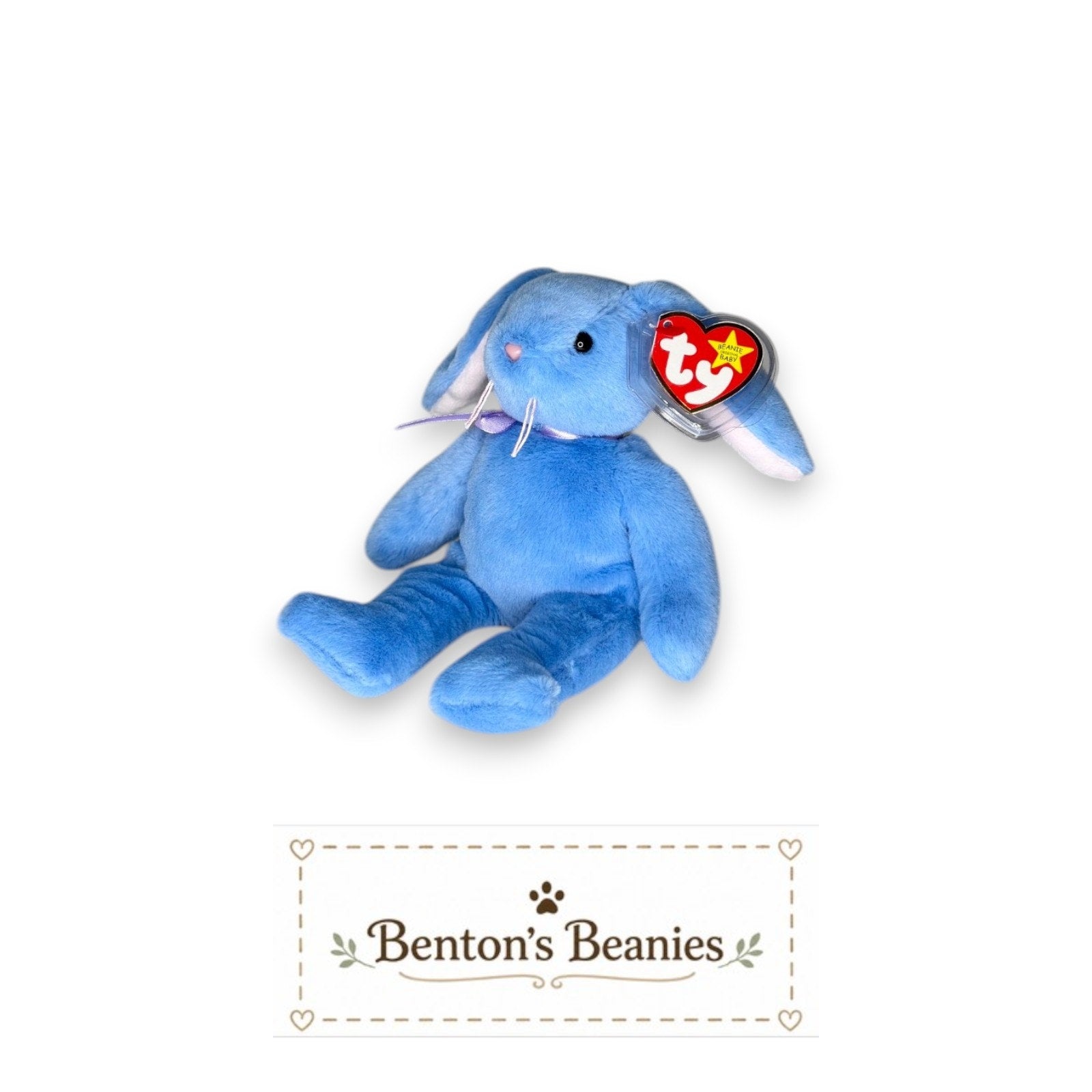 Marsh the Bunny TY Beanie Baby | Mint Heart & Tush Tag