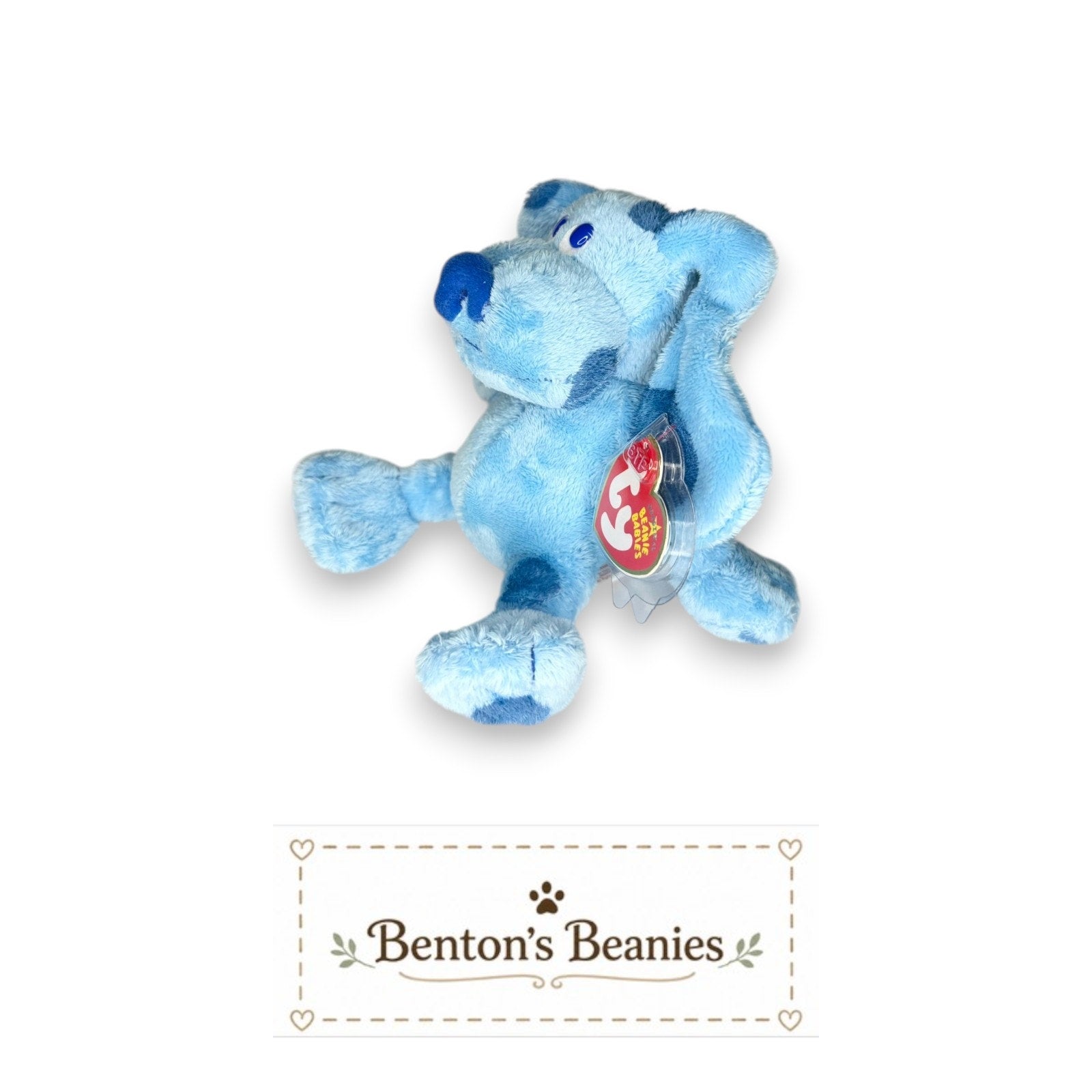 Blue from Blue's Clues TY Beanie Baby | Mint Heart/Tush Tag