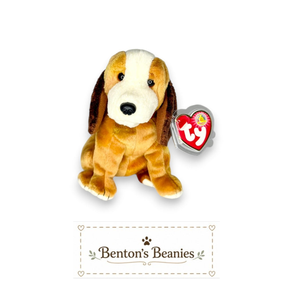 Holmes the Dog TY Beanie Baby | Mint Heart & Tush Tag