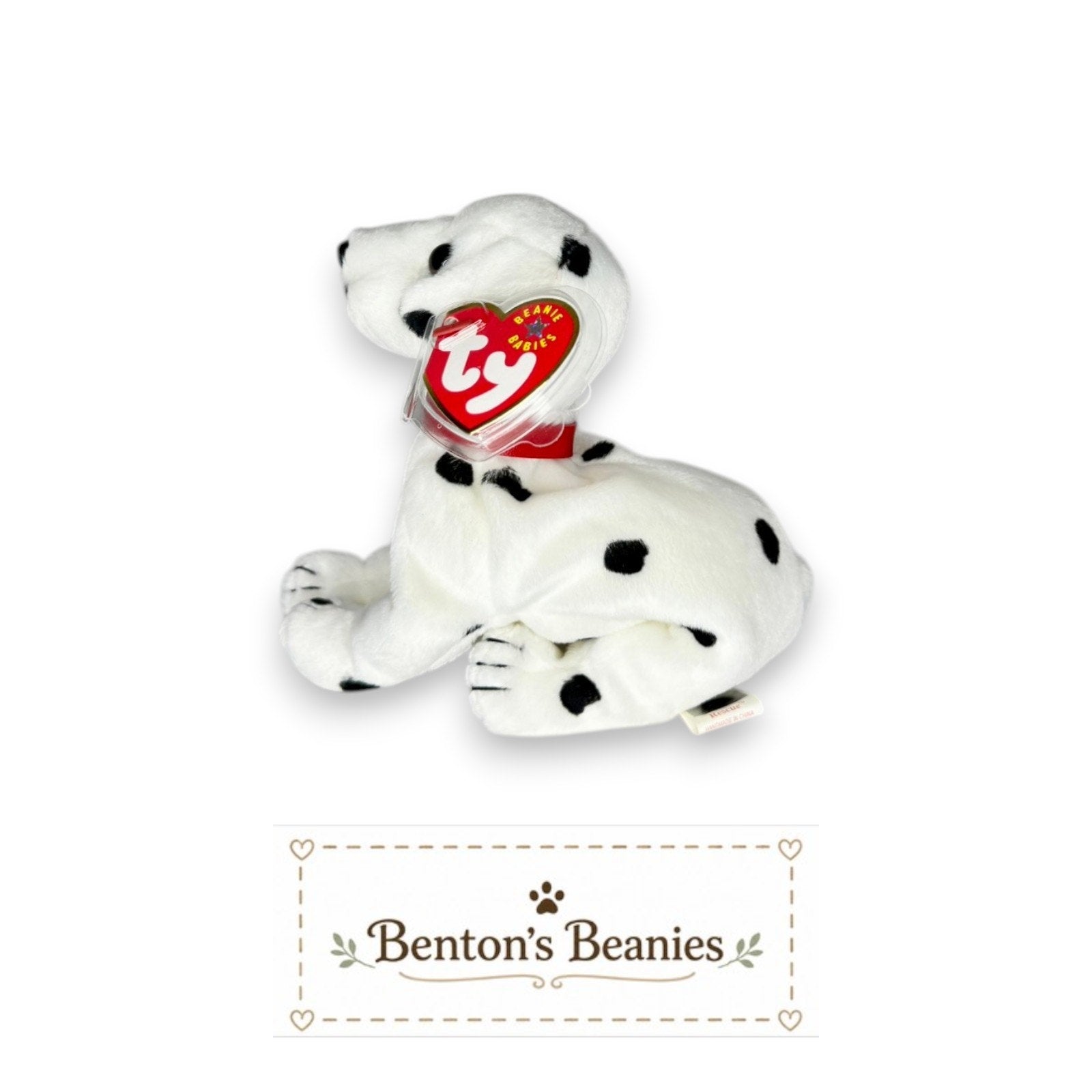 Rescue the Dalmatian TY Beanie Baby | Mint Heart & Tush Tags