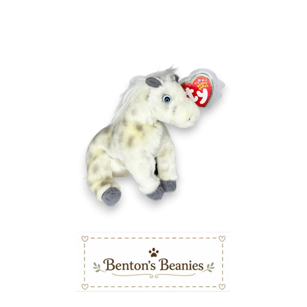 Lightning the Horse TY Beanie Baby | Mint Heart & Tush Tag