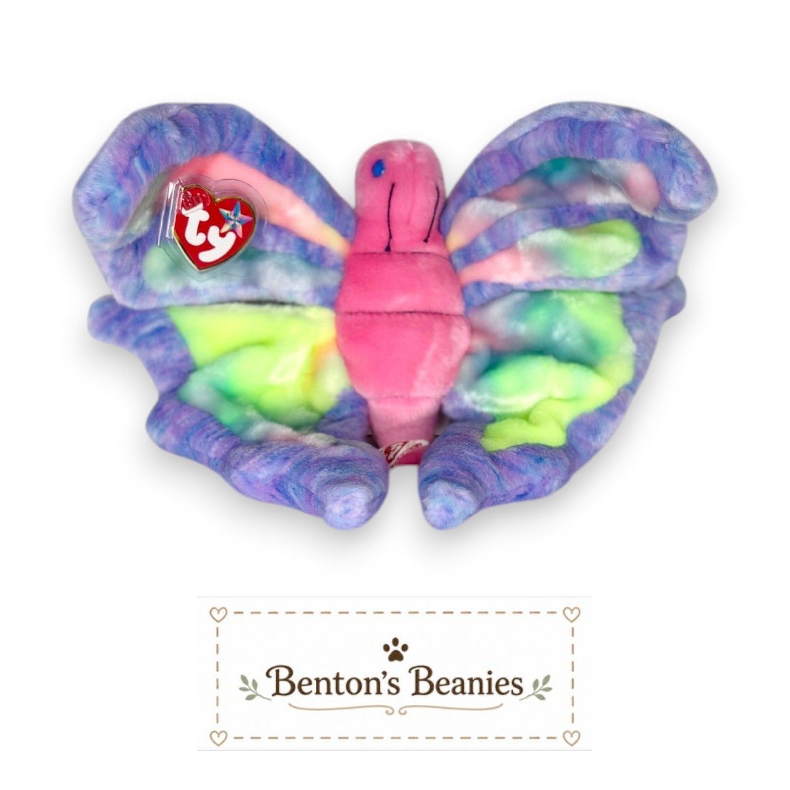 Flitter the Butterfly TY Beanie Buddies | Mint Tags