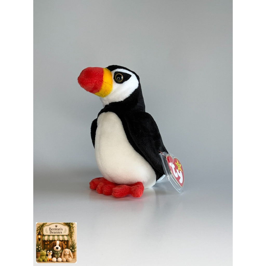Puffer the Puffin TY Beanie Babies | Mint Heart & Tush Tag