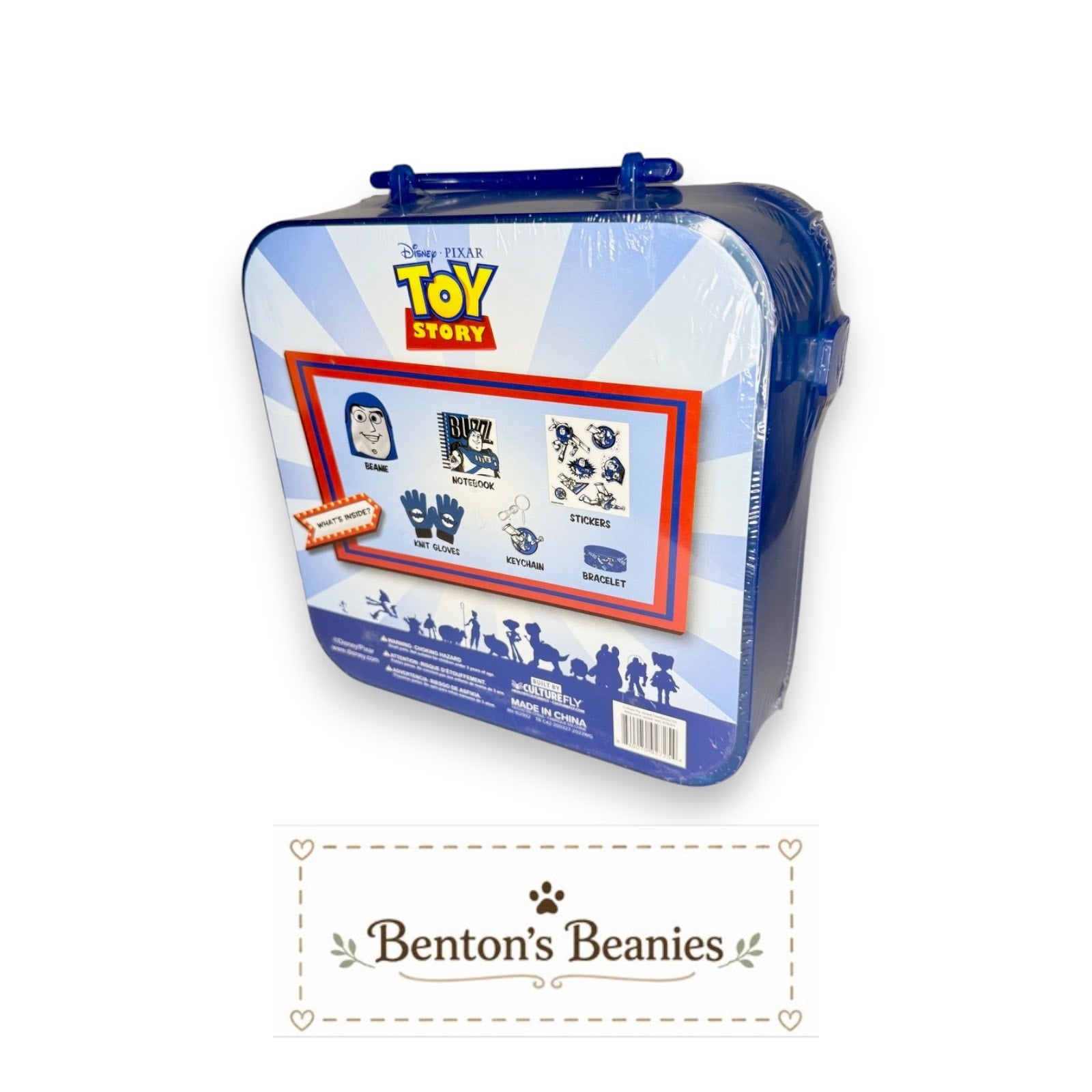 Disney Pixar Toy Story Buzz Lightyear Lunch Box | Blue Glitter