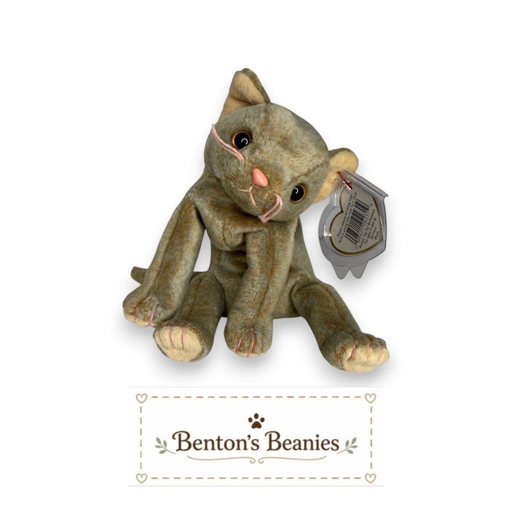 Scat the Cat TY Beanie Baby | Mint Heart & Tush Tag