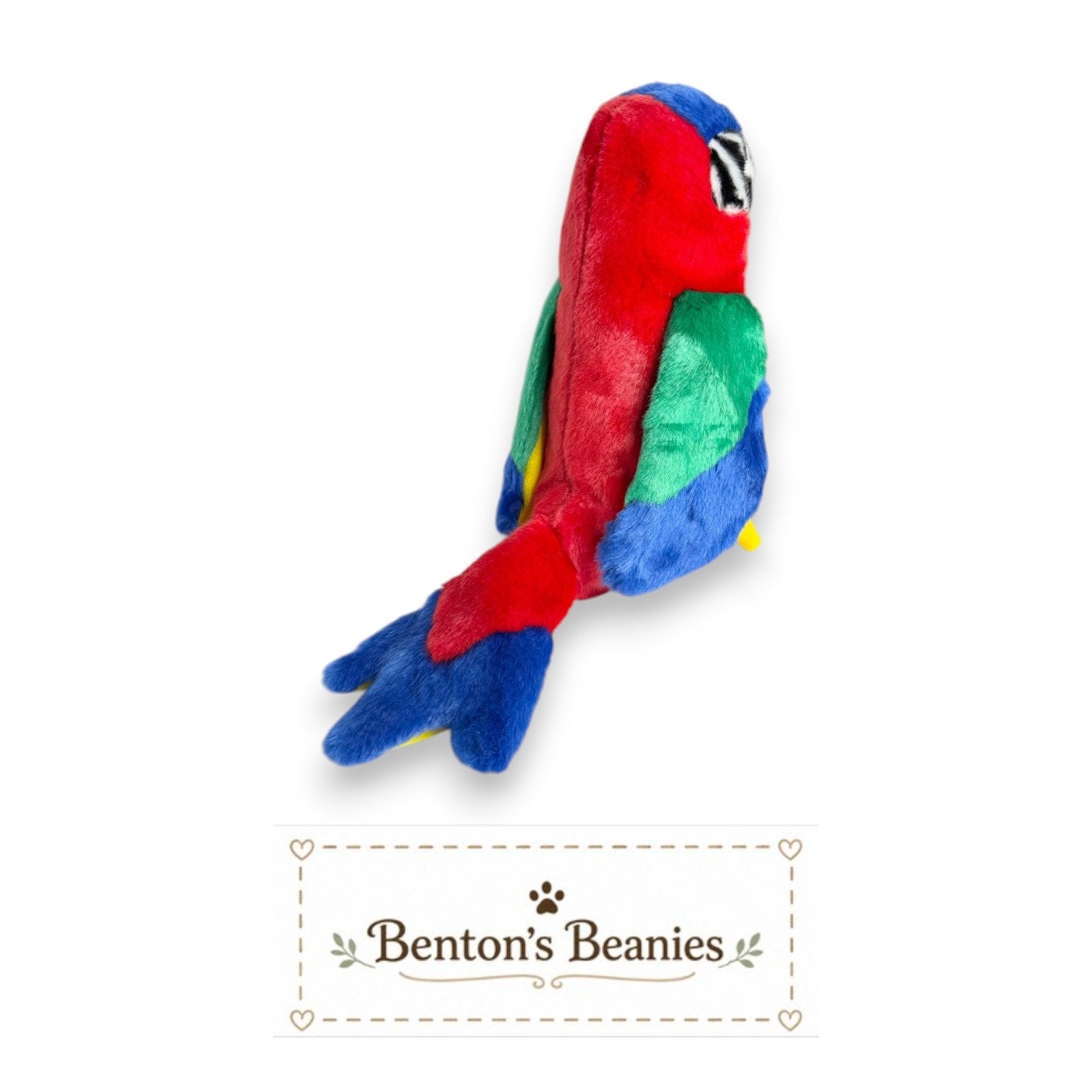 Jabber the Parrot TY Beanie Buddies | Mint Heart & Tush Tags