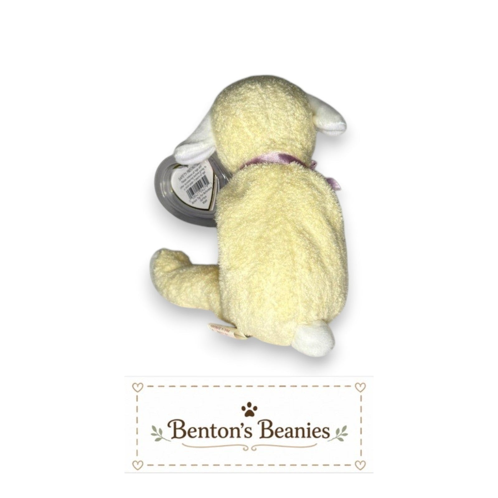 Fleecie the Lamb TY Beanie Baby | Mint Heart & Tush Tags
