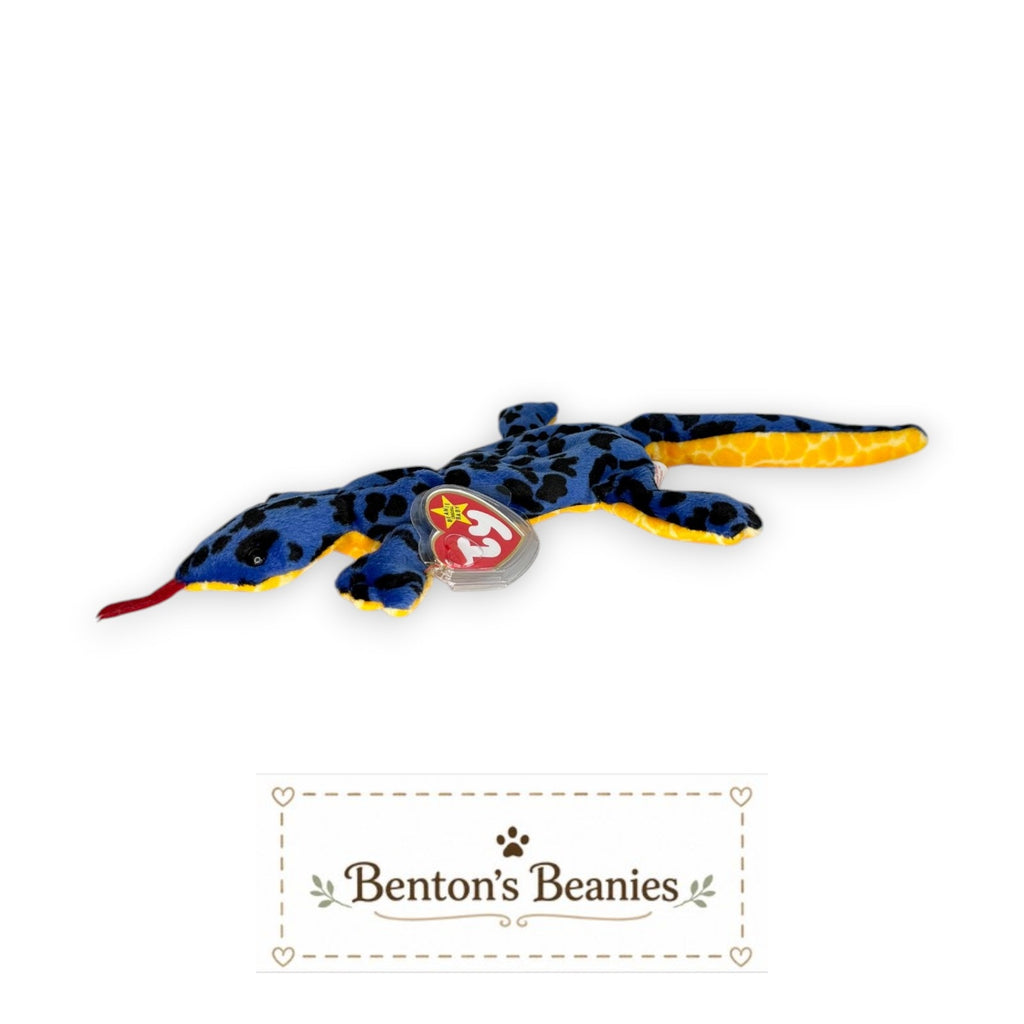 Lizzy the Lizard TY Beanie Baby | Mint Heart & Tush Tag
