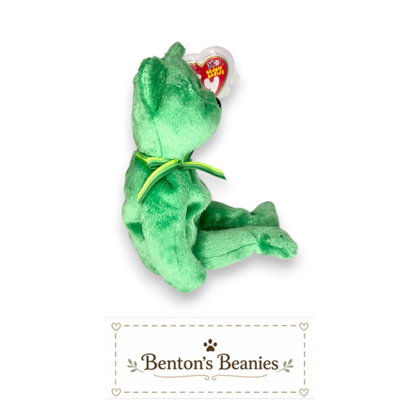 Dublin the Bear TY Beanie Baby | Mint Heart & Tush Tag