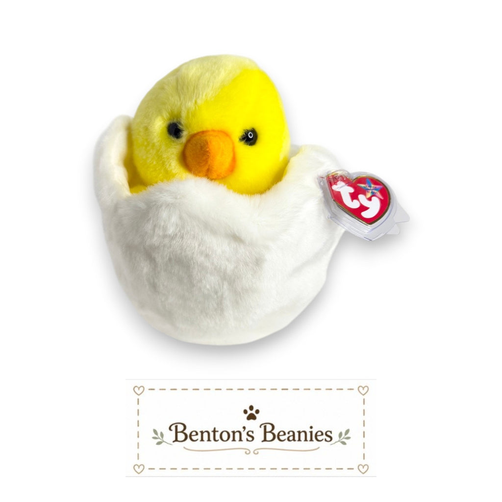 Eggbert the Chick TY Beanie Buddies | Mint Heart & Tush Tags