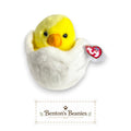 Eggbert the Chick TY Beanie Buddies | Mint Heart & Tush Tags