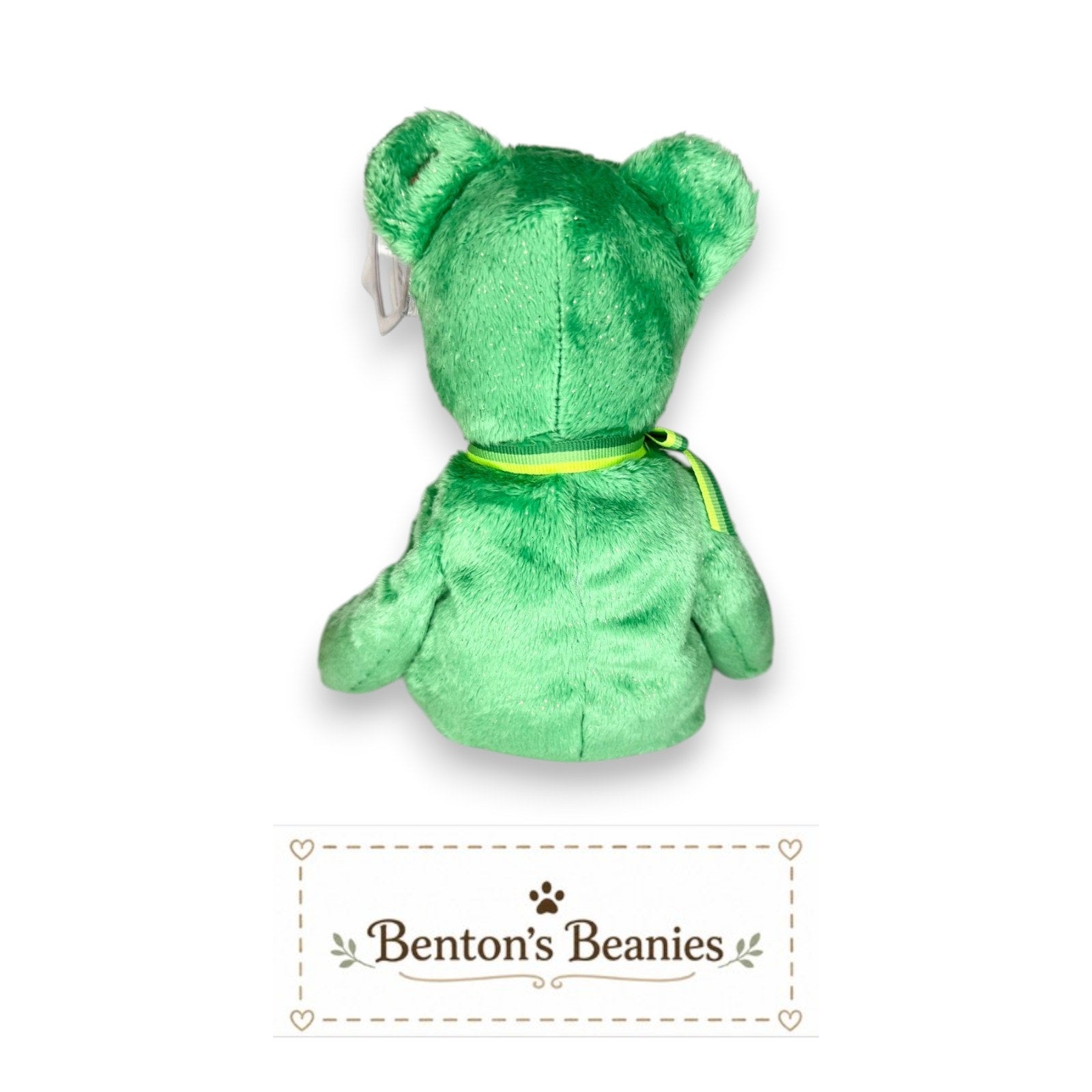 Dublin the Bear TY Beanie Baby | Mint Heart & Tush Tag