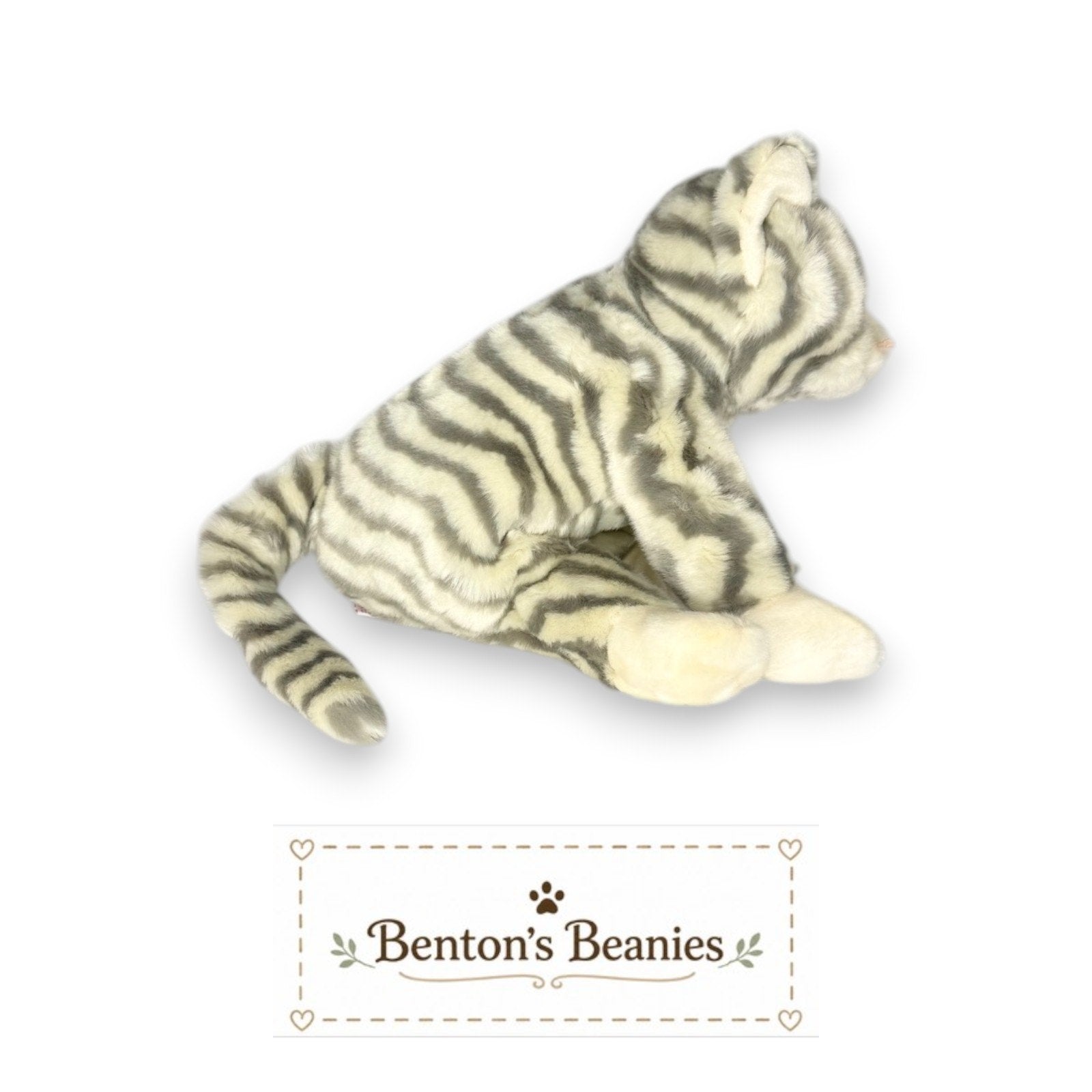 Silver the Cat TY Beanie Buddies | Mint Tags