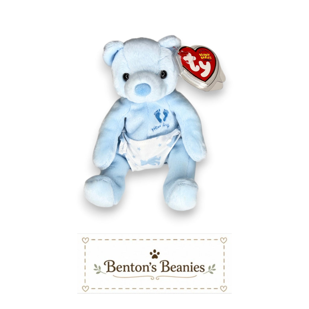 It's a Boy the Bear TY Beanie Baby | Mint Heart & Tush Tag