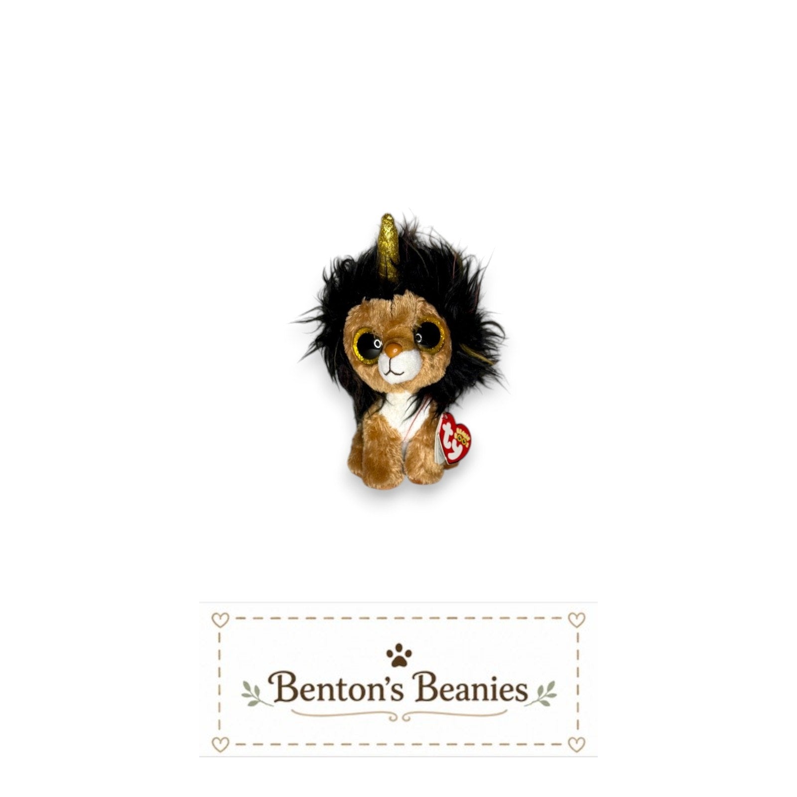 Ramsey the Uni-Lion TY Beanie Boo | Mint Heart Tags