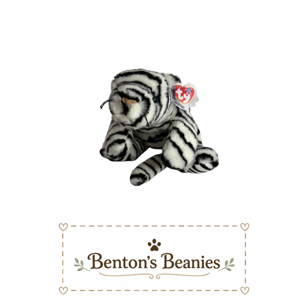 Blizzard the Snow Leopard TY Beanie Buddies | Mint Tags