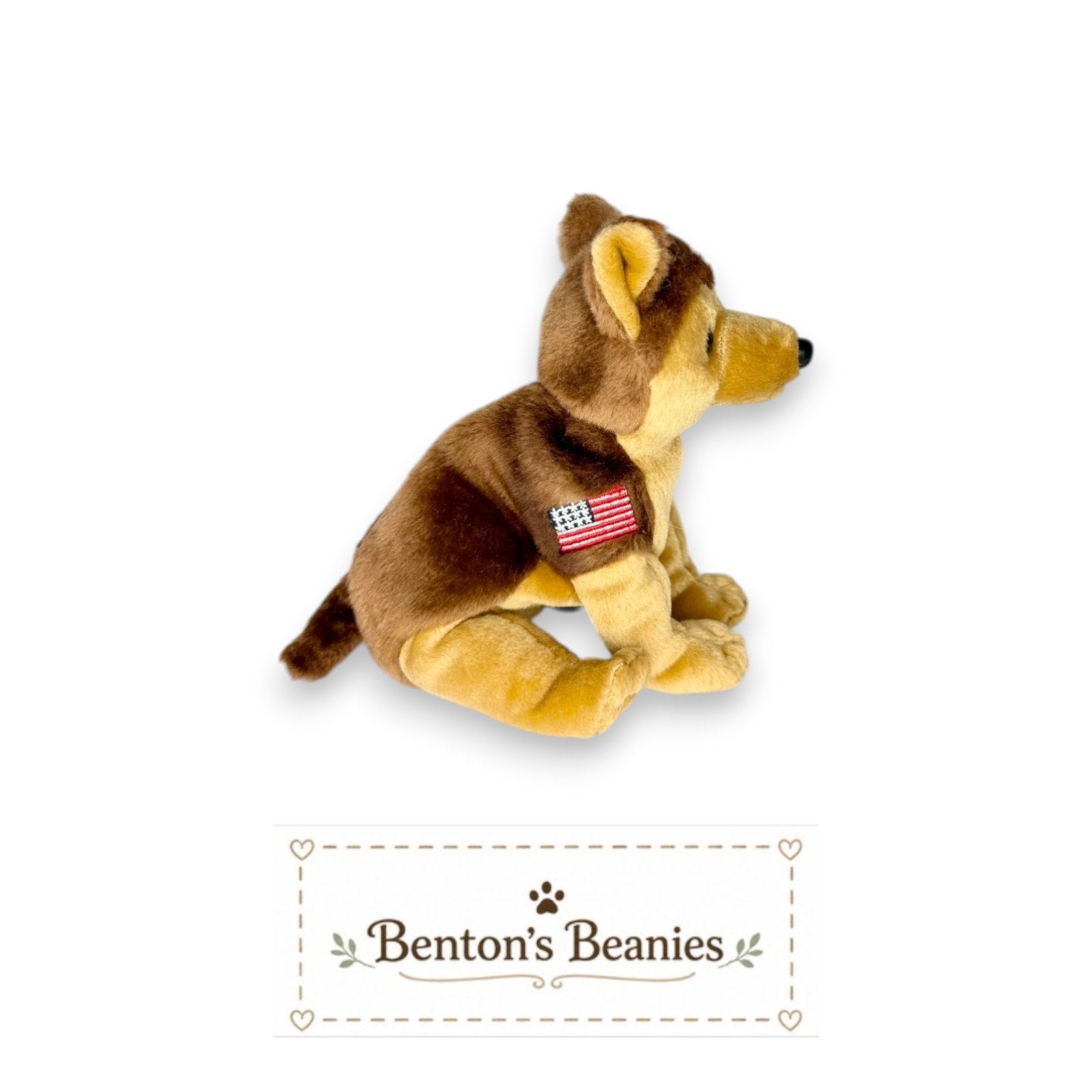 Courage - NYPD the Dog Beanie Baby | Mint Heart & Tush Tag