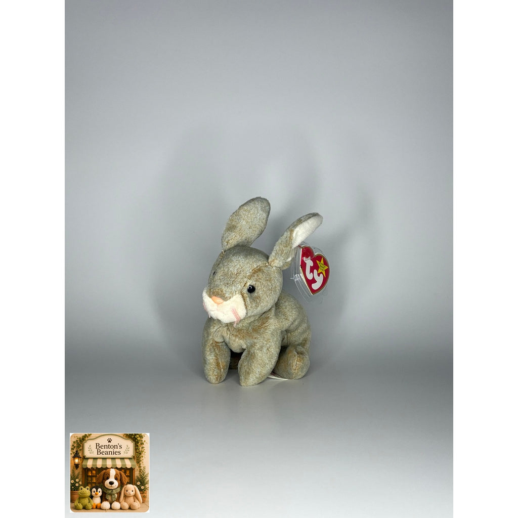 Nibbly the Rabbit TY Beanie Baby | Mint Heart & Tush Tag