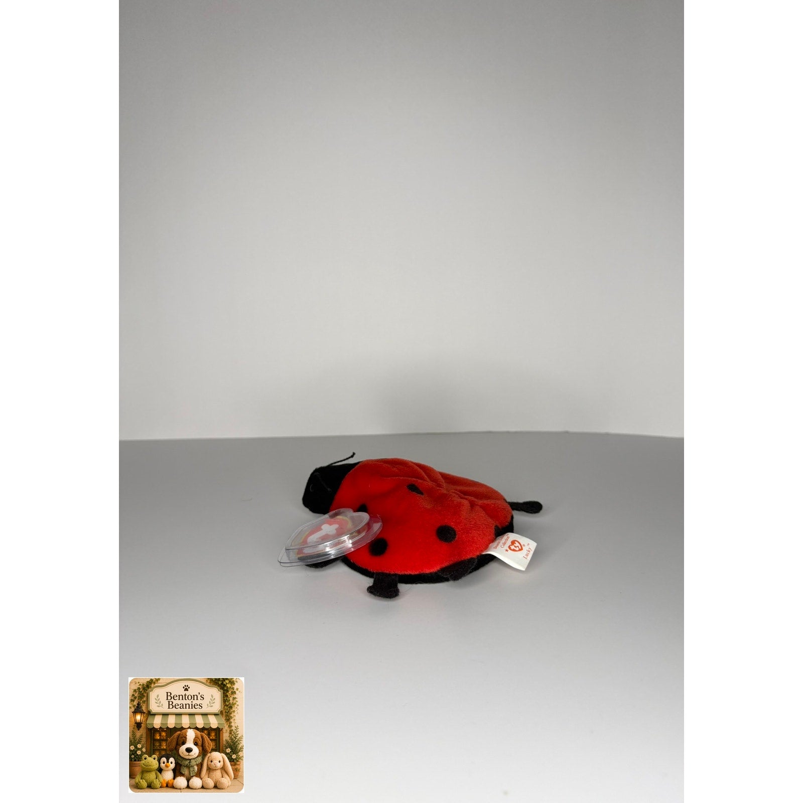 Lucky the Ladybug TY Beanie Baby | Mint Heart & Tush Tag