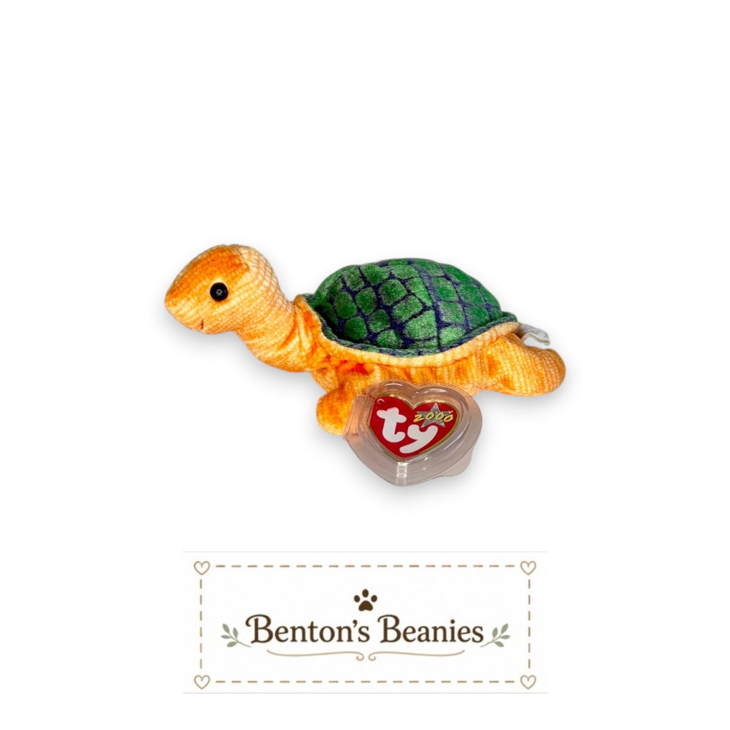 Peekaboo the Turtle TY Beanie Baby | Mint Heart & Tush Tag