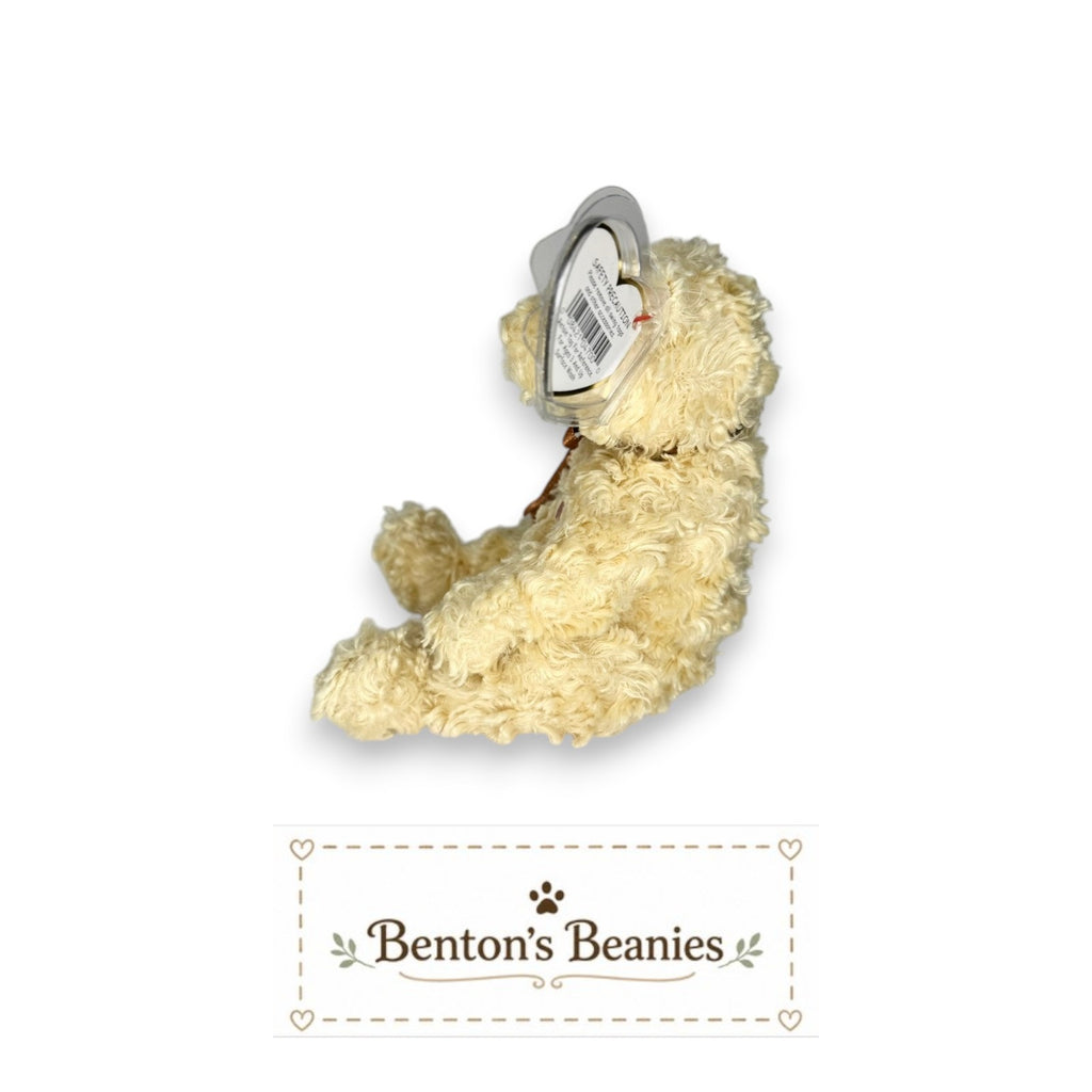 Herschel the Bear TY Beanie Baby | Mint Heart/Tush Tag