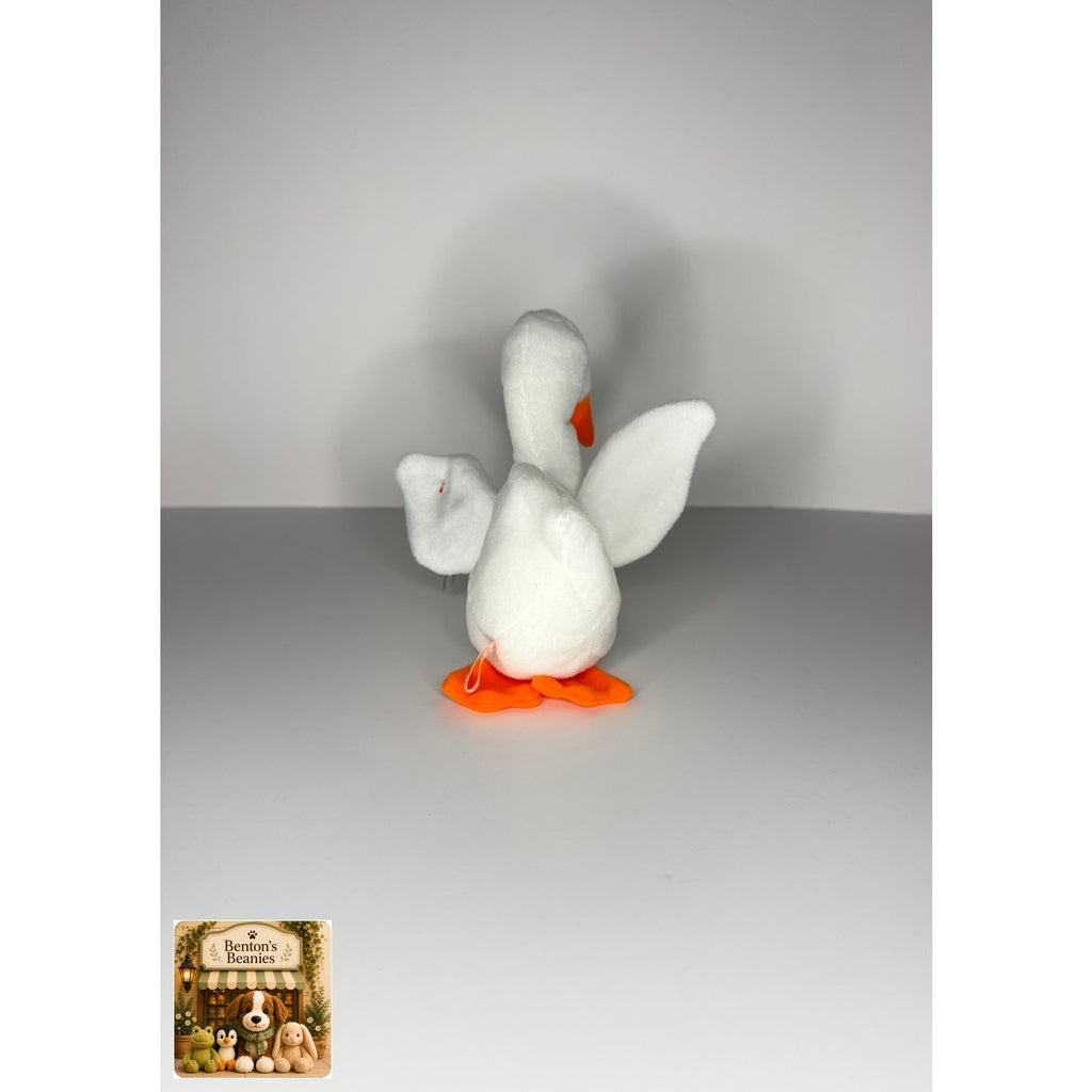 Gracie the Swan TY Beanie Baby | Mint Heart & Tush Tag