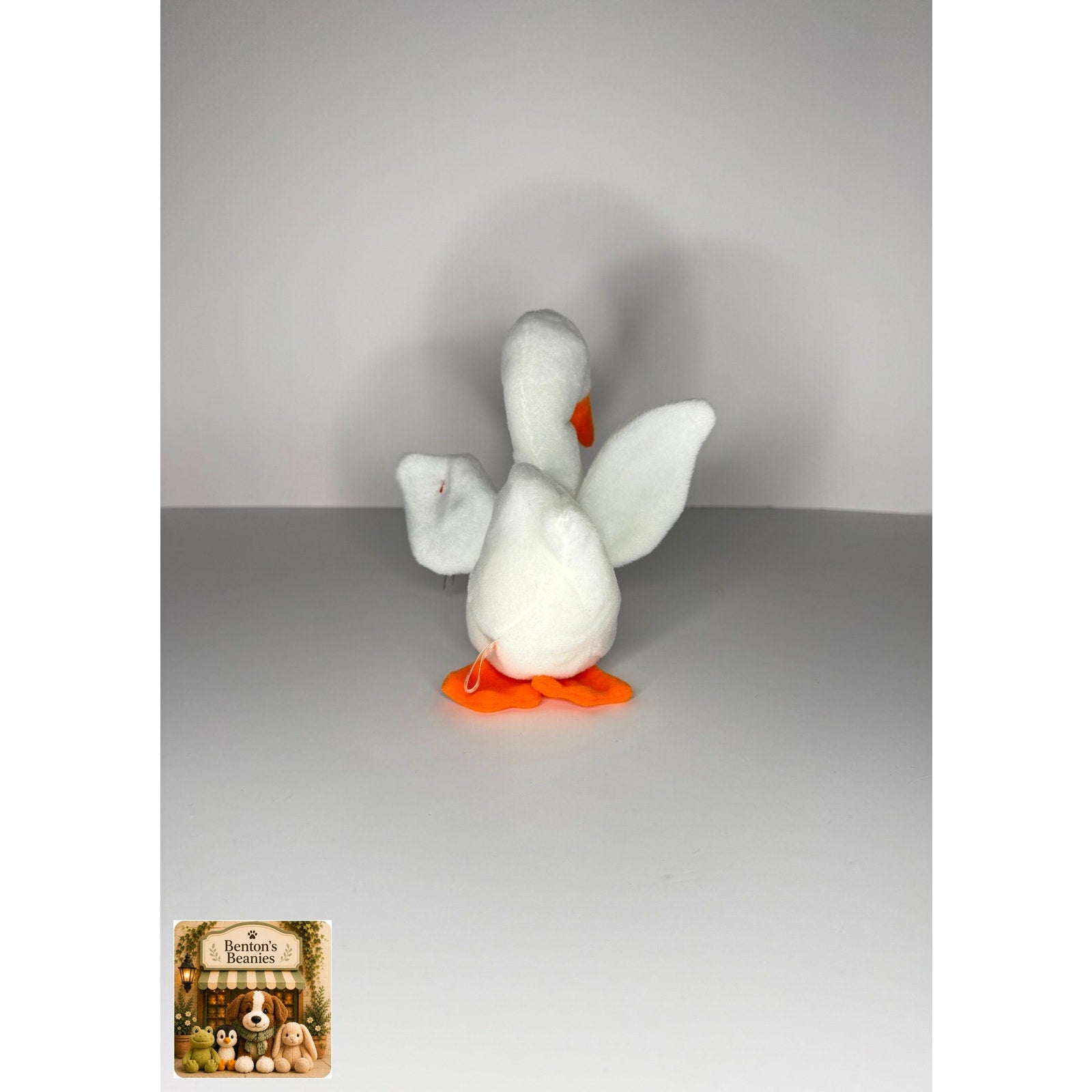 Gracie the Swan TY Beanie Baby | Mint Heart & Tush Tag