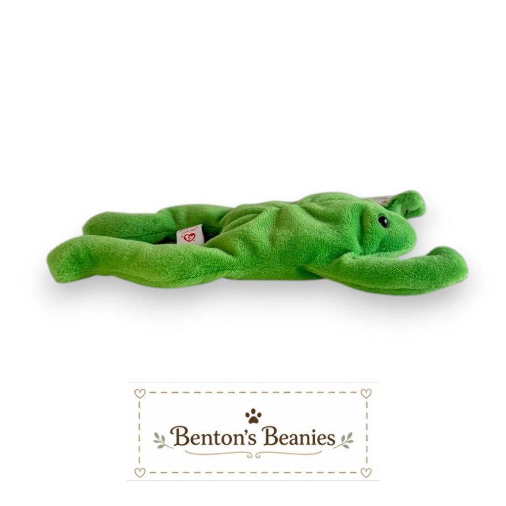 Legs the Frog TY Beanie Baby | Mint Heart & Tush Tag