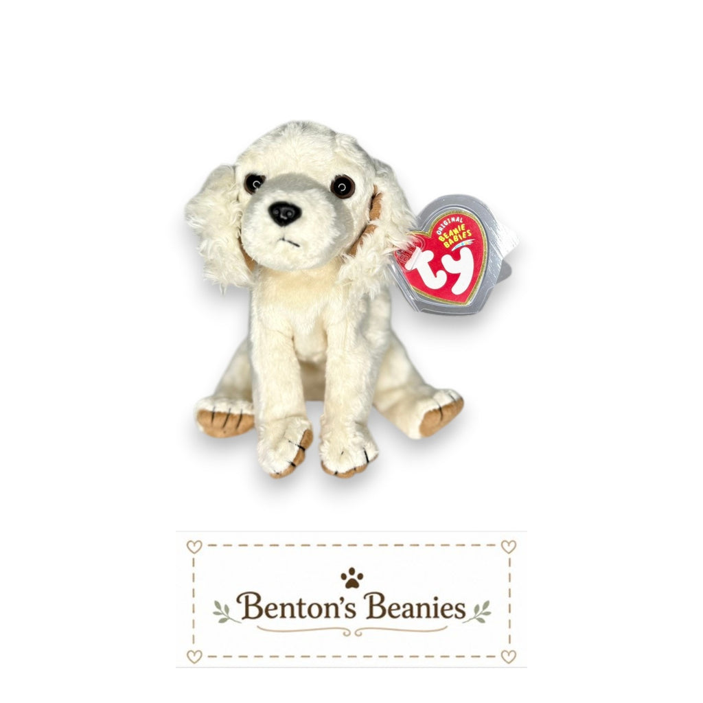 Laptop the Dog TY Beanie Baby | Mint Heart & Tush Tag
