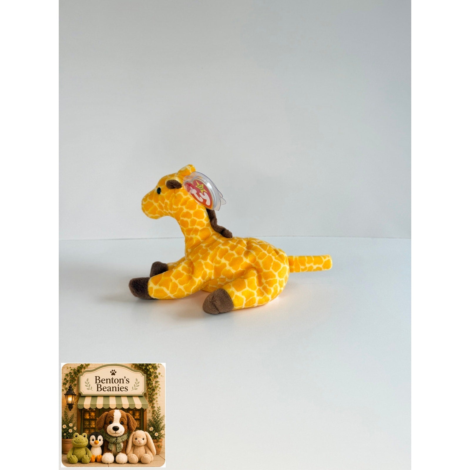 Twigs the Giraffe TY Beanie Baby | Mint Heart & Tush Tag