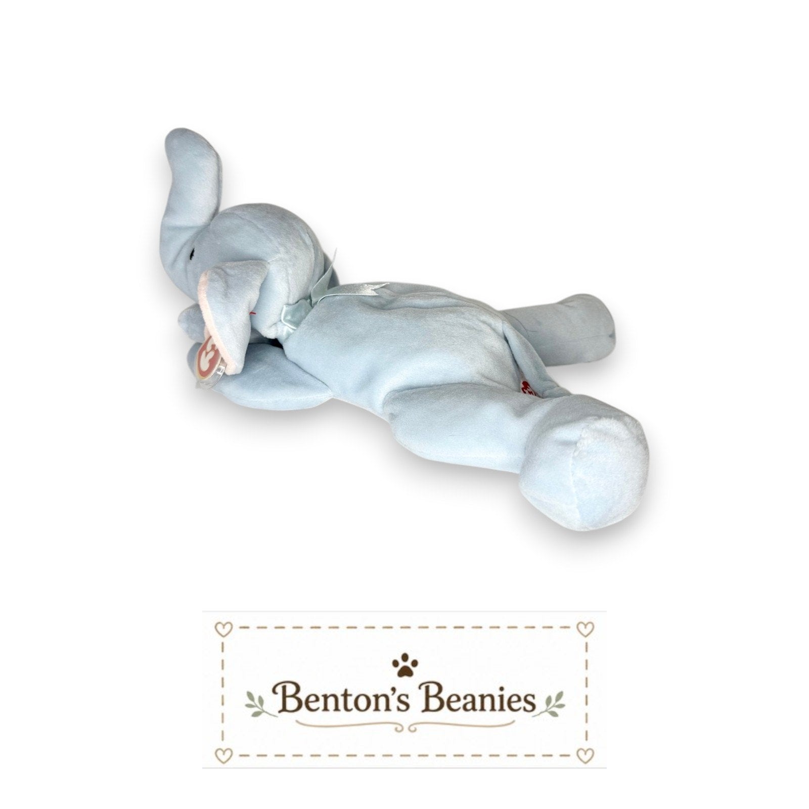Squirt the Elephant TY Pillow Pal | Mint Heart & Tush Tag