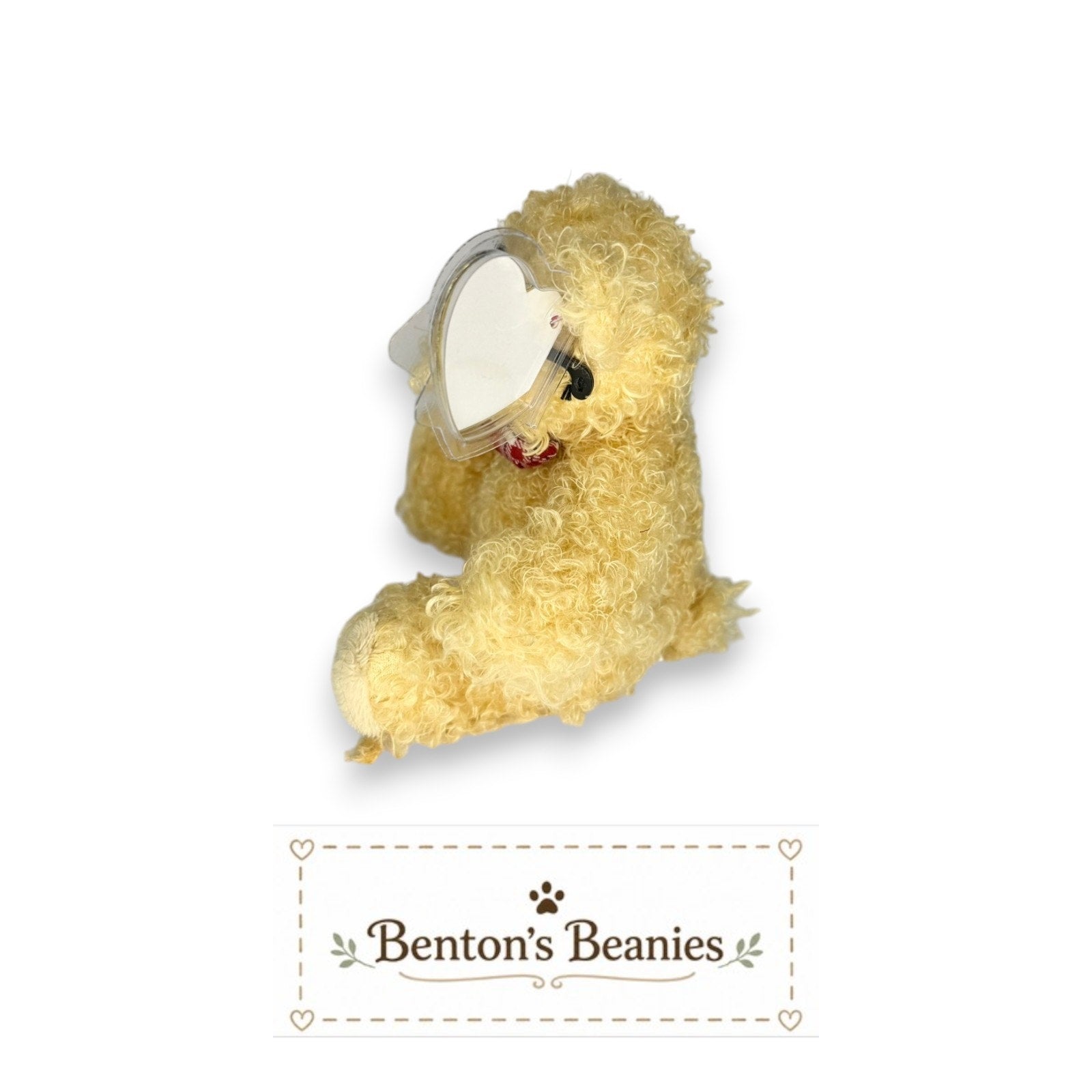 Dear Grandpa the Bear TY Beanie Baby | Mint Heart & Tush Tag