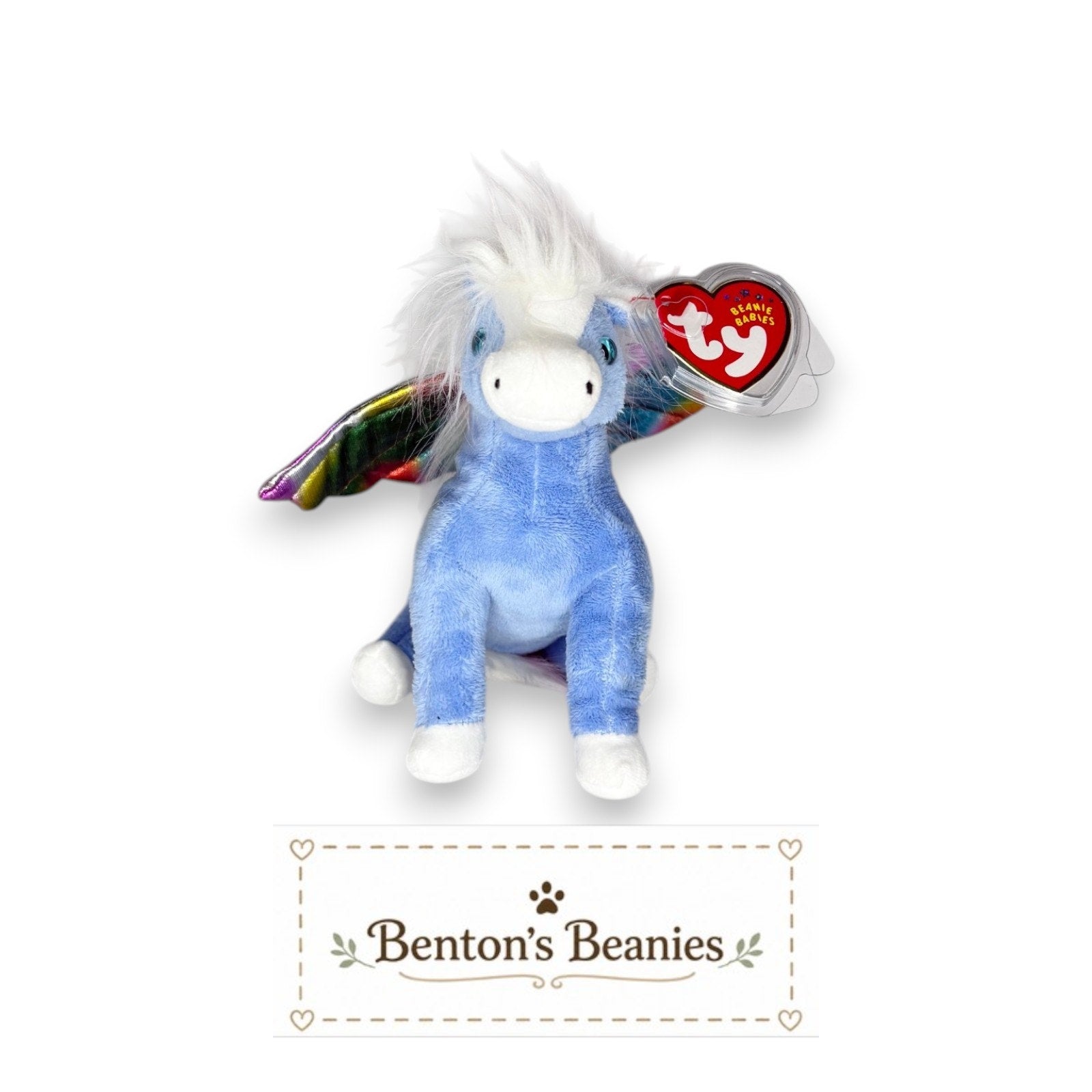 Pegasus the Winged Horse TY Beanie Baby | Mint Tags
