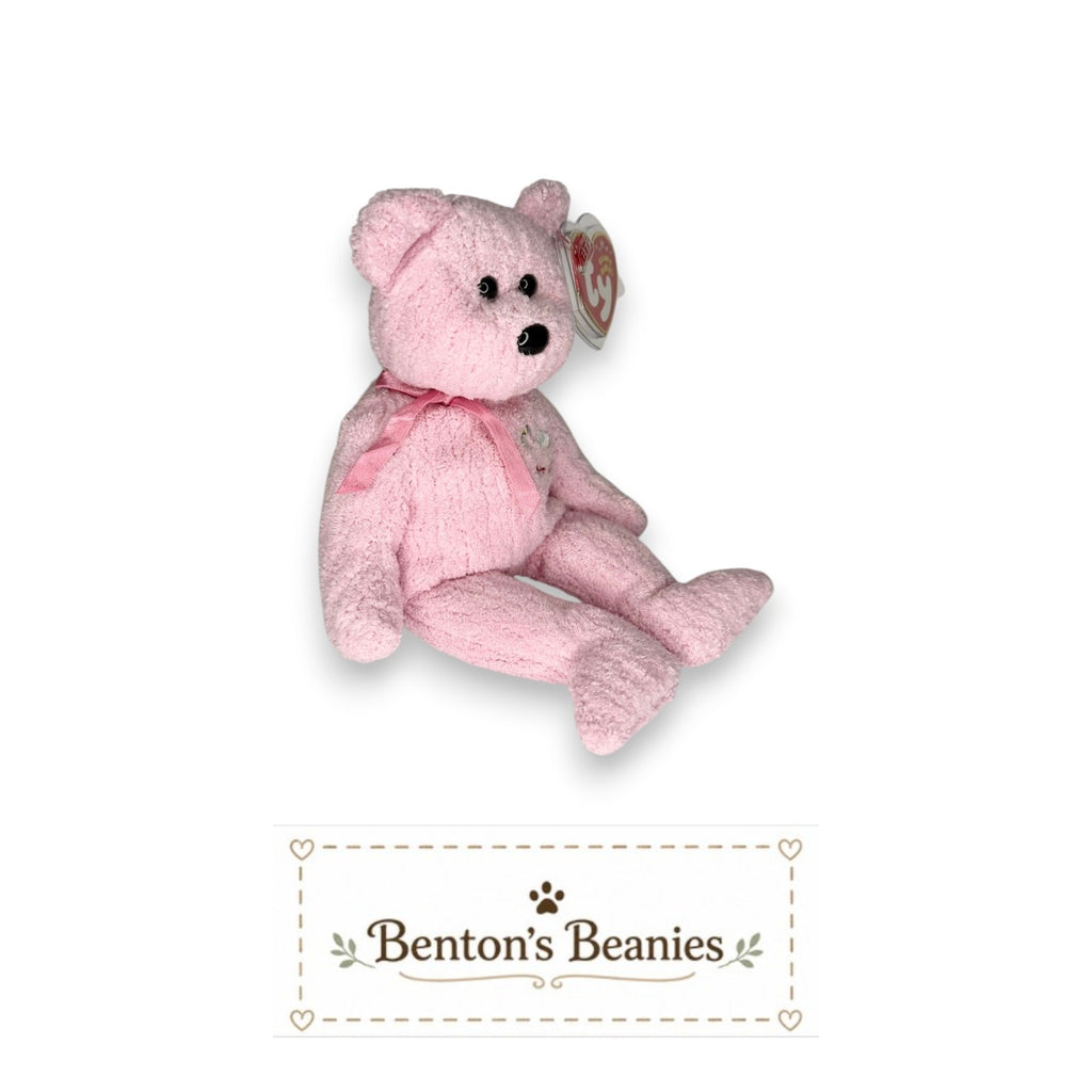 It's a Girl the Bear TY Beanie Baby | Mint Heart & Tush Tag