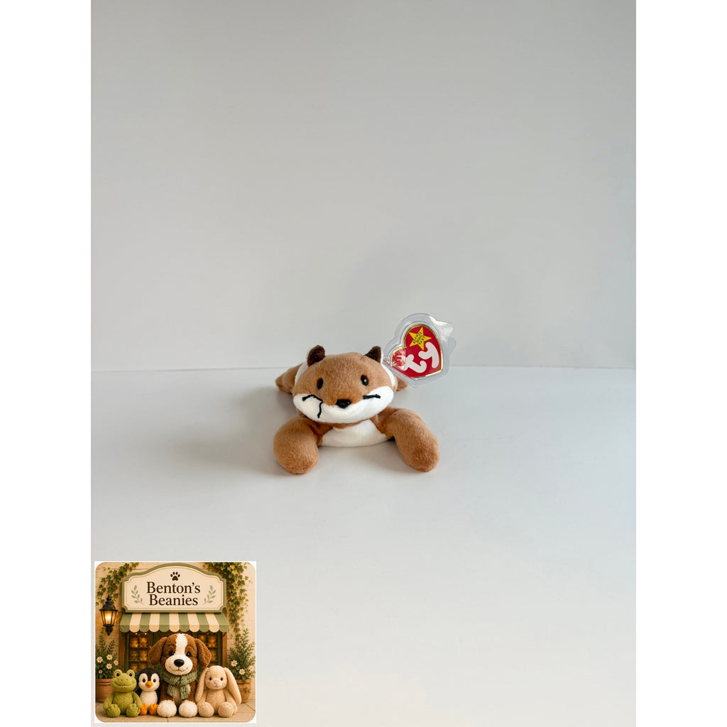 Sly the Fox TY Beanie Baby | Mint Heart & Tush Tag