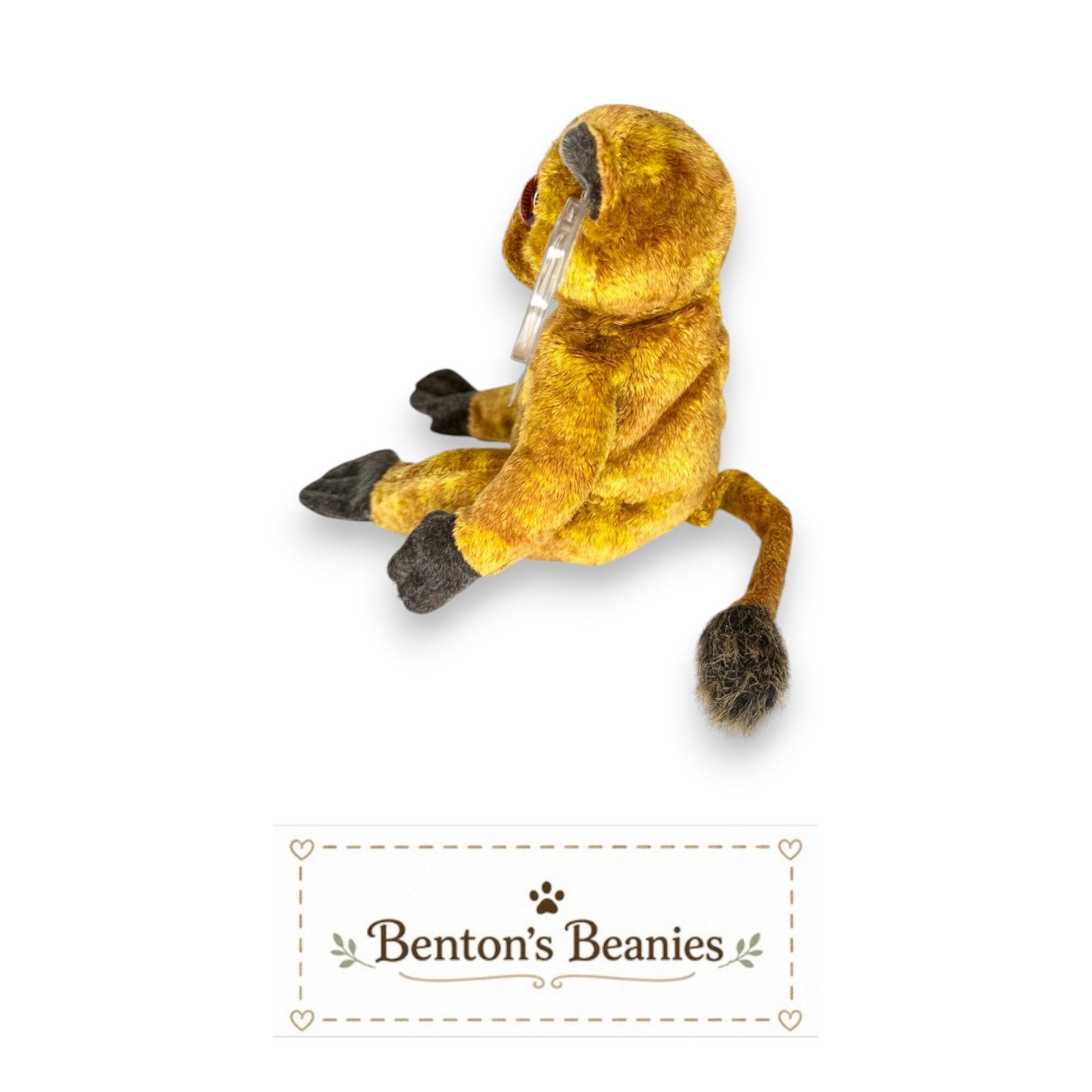 Gizmo the Lemur TY Beanie Baby | Mint Heart & Tush Tag