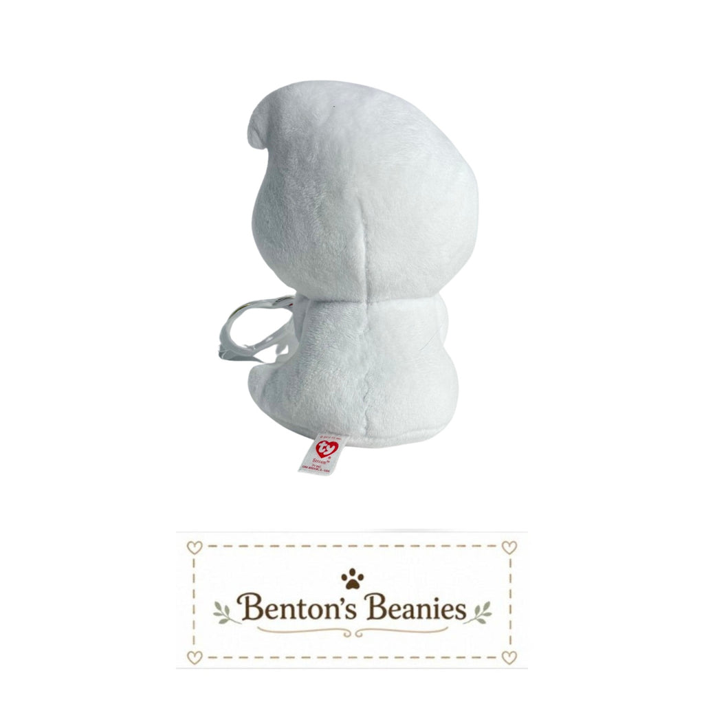 Scream the Ghost TY Beanie Boo | Mint Heart Tags